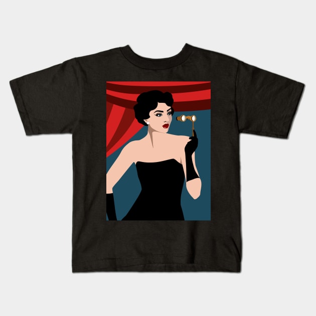 Theater Girl Kids T-Shirt by Lastdrop